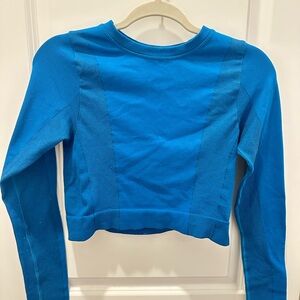 All in Motion Blue Long Sleeve Top